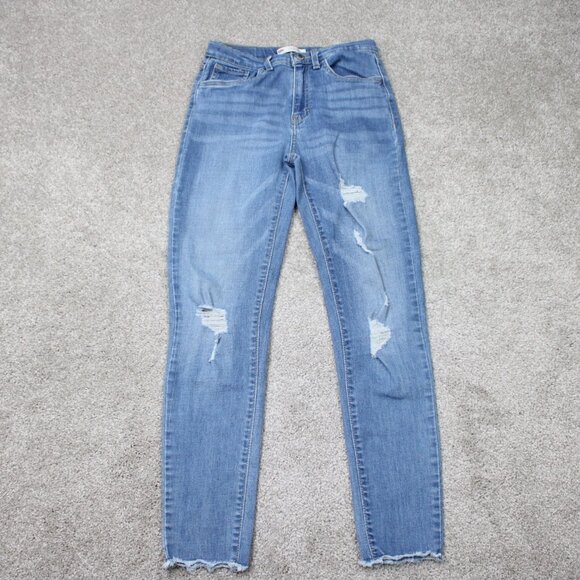 Levi's Denim - Levi’s Jeans Womens 16 Blue 720 High Rise Super Skinny Distressed Denim (26x27)